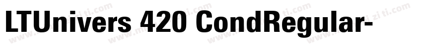 LTUnivers 420 CondRegular字体转换